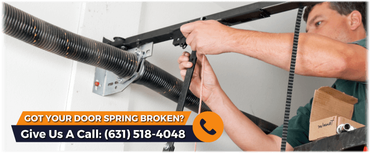 Broken Garage Door Spring Selden NY